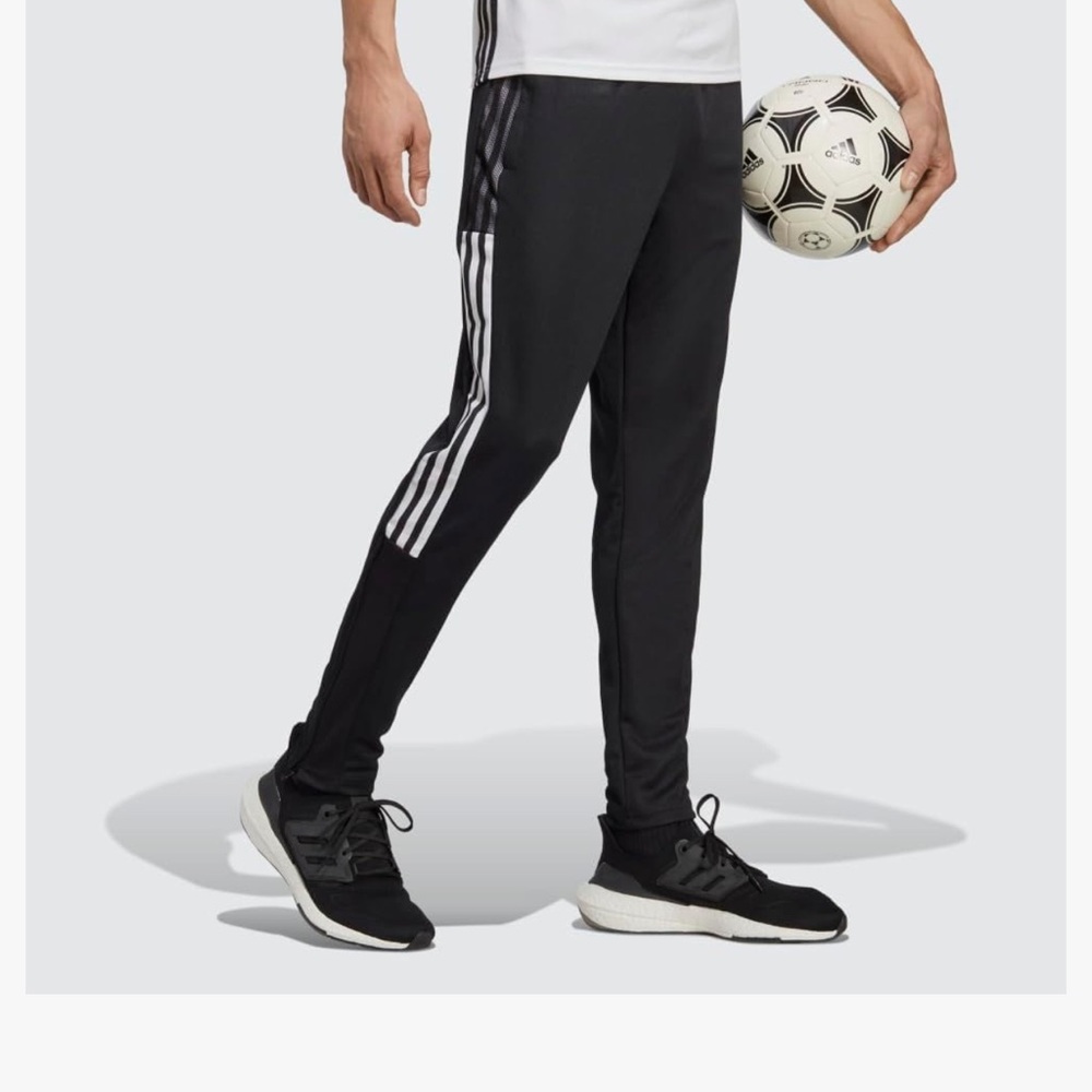 ADIDAS tiro 23 Mens black & White Stripes Tiro Training Jogger Pants LT